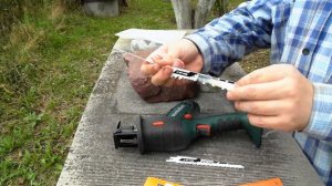 Metabo SSE 18 LTX Compact Аккумуляторная ножовка, обзор и рекомендации, обрезка сада.