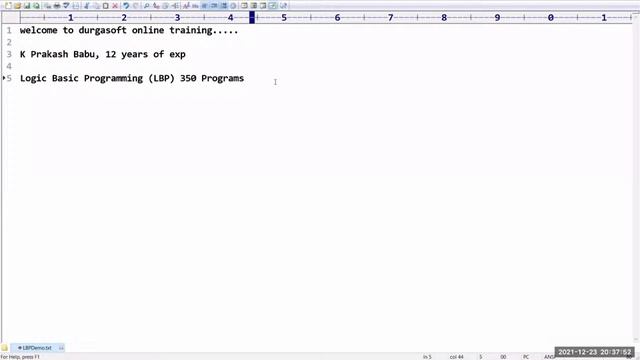 Logic Based Programming by Prakash Sir смотреть онлайн