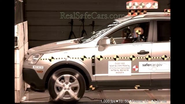 Chevrolet Captiva (2014) Crash Tests (Side-Pole, Front, Side) смотреть онлайн