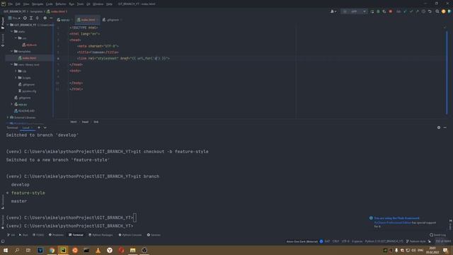 Основы работы с Git ветками в проекте Flask | Управление версиями для Python-разработчиков смотреть онлайн