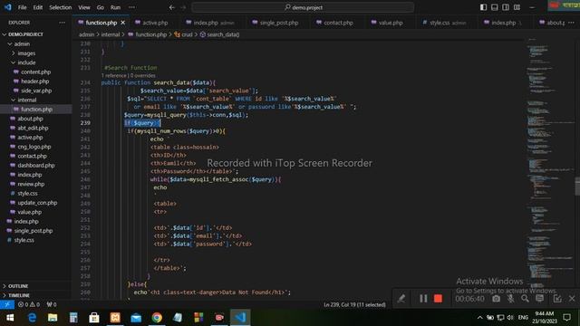 Search Data using PHP and MySQL database смотреть онлайн