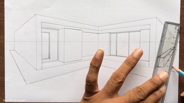 How to Draw a Farm House using Two-Point Perspective Step by Step смотреть онлайн