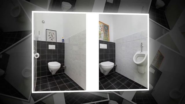Черная плитка в ванной и туалете - Мрачно как в гробу? | Black tiles in the bathroom and toilet смотреть онлайн
