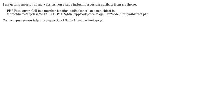 Magento: PHP Fatal error: Call to a member function getBackend() on a non-object in смотреть онлайн