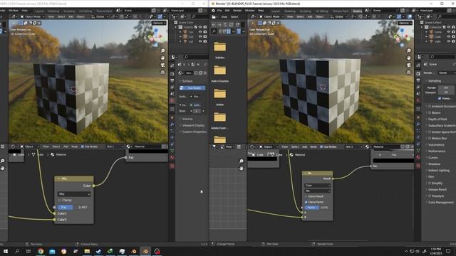 Where is Mix RGB ( New Mix Node ) in Blender 3.4 | Blender Tutorial смотреть онлайн