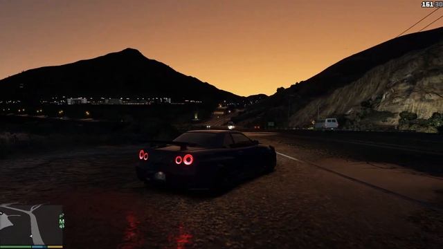 GTA 5 R34 SKYLINE GTR car mod with engine sound mod (pc mods) смотреть онлайн