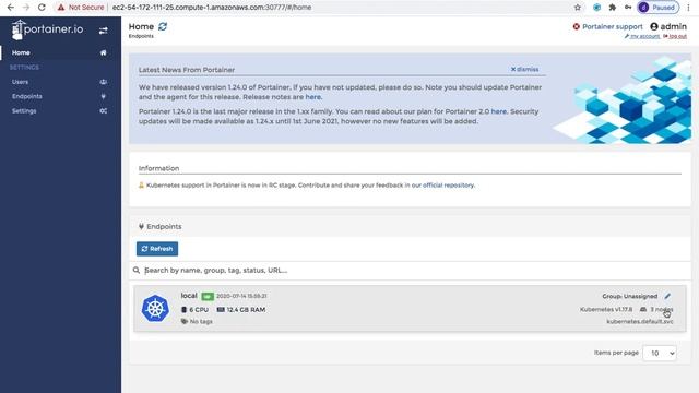 Installing Portainer to Monitor Kubernetes смотреть онлайн