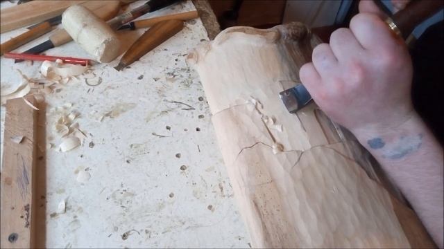 Крепость на горбыле - резное панно. Резьба по дереву - Wood carving. смотреть онлайн