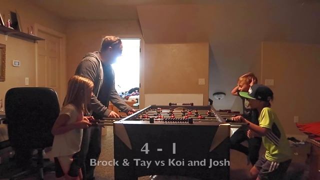 ⚽KIDS HILARIOUS REACTIONS PLAYING TABLE SOCCER?! YOU WANT A PIECE OF CAKE! DYCHES FAM