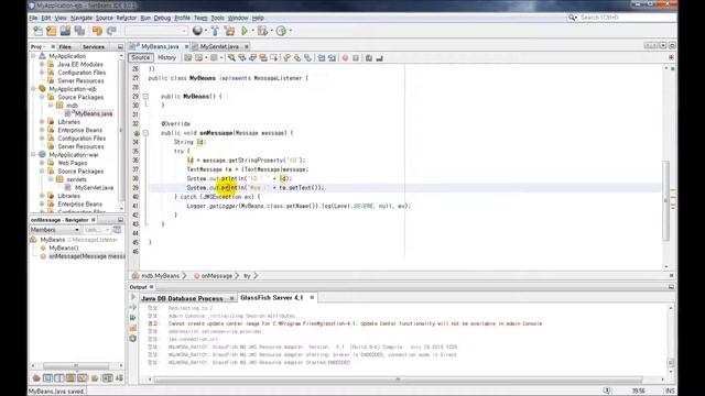 Netbeans & EJB tutorial 2: Creating Message-Driven Beans смотреть онлайн