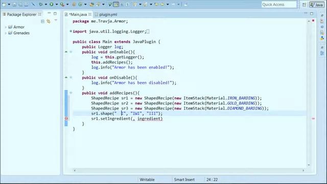How to make a Bukkit Plugin: Episode 5 - Crafting/Horse Armor! смотреть онлайн