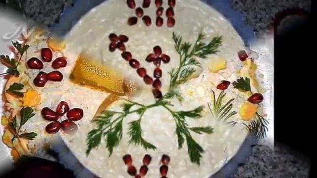 22 идеи оформления новогодних салатов смотреть онлайн