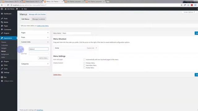 Divi 3.0 WordPress theme - One Page Scrolling Website - Create Menu смотреть онлайн