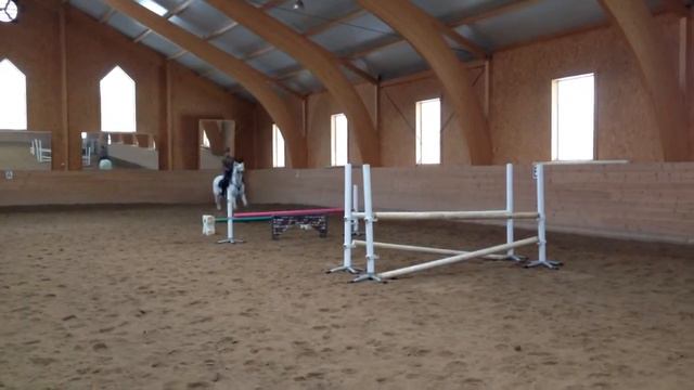 Julia & Star. Sylve-övning På Hemmaplan. Det Börjar Bra... Glömmer Halvhalt = Lååångt Språng