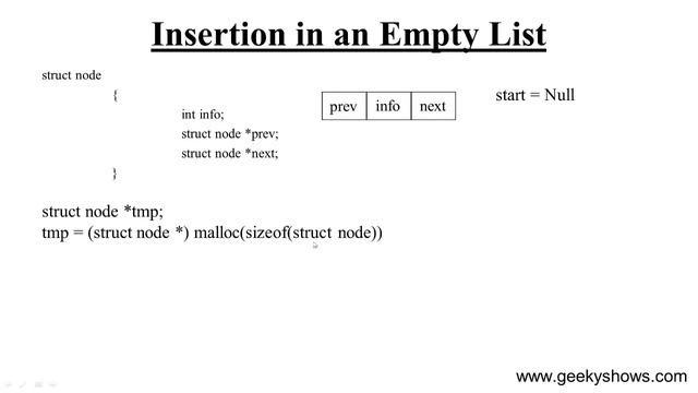 Insertion in an Empty Doubly Linked List (Hindi) смотреть онлайн