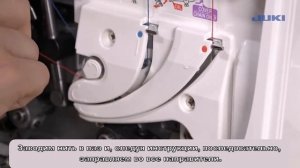 JUKI MO-735N, часть 3 заправка (4-х ниточный оверлочный шов)