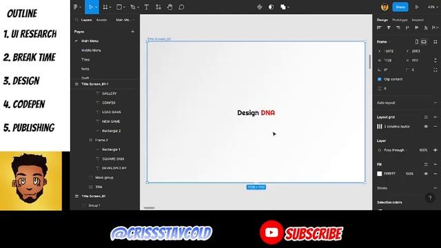 Recreating Kingdom Hearts UI menu in Figma смотреть онлайн