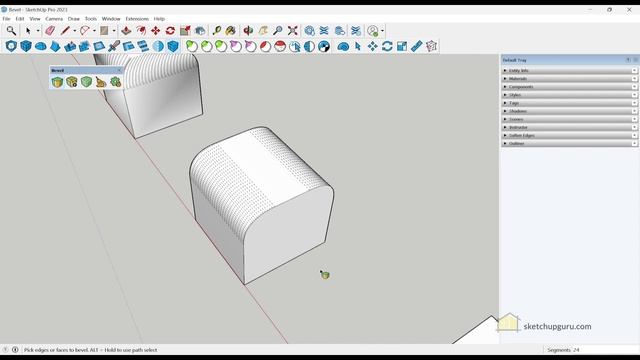 How to use the new BEVEL plugin for SketchUp? смотреть онлайн