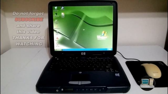 Windows XP Pro Startup In The Year 2023 With Laptop HP OmniBook XE3 Intel P3 800Mhz - Small Review