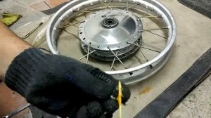 Ремонт колеса мотоцикла Урал. Часть 2. Спицевание.