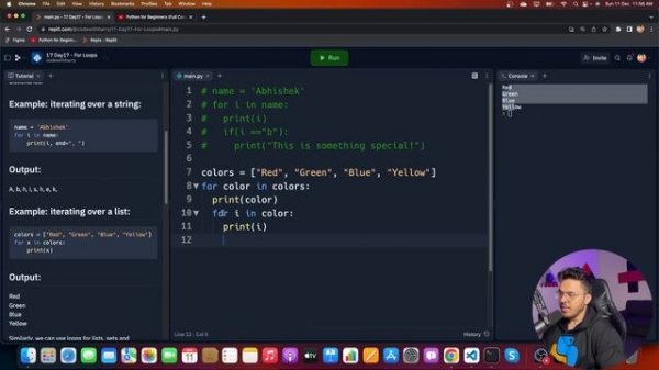For Loops in Python | Python Tutorial - Day #17