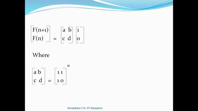 Fibonacci number modulo 10 using Matrix exponentiation смотреть онлайн