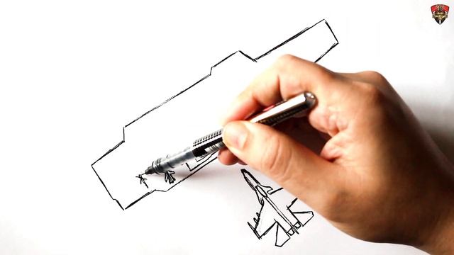 How to draw a Aircraft carrier easy смотреть онлайн