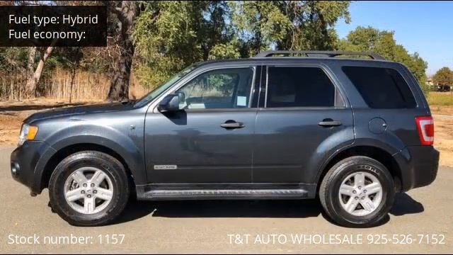 2008 Tungsten Grey Metallic Ford Escape Hybrid 4WD - Pleasanton , CA 94566 - Used Cars смотреть онлайн
