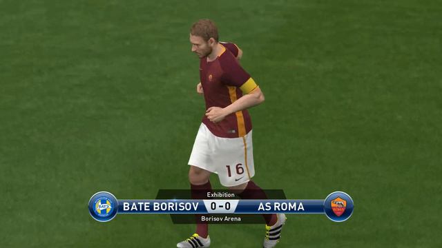 Bate Borisov vs AS Roma, Borisov Arena Haradski Stadium, PES 2016, PRO EVOLUTION SOCCER 2016, смотреть онлайн