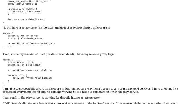 Unix & Linux: nginx reverse proxy: host not allowed error смотреть онлайн