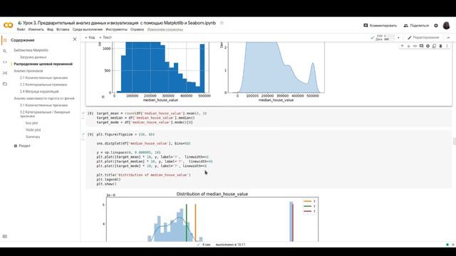 КОД. EDA, РАЗВЕДОЧНЫЙ И ПЕРВИЧНЫЙ АНАЛИЗ ДАННЫХ | MATPLOTLIB, SEABORN смотреть онлайн
