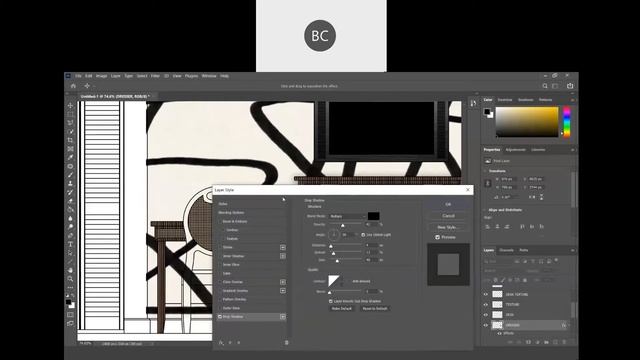 Interior Design- Rendering a AutoCAD Section in Photoshop (Pt.1) смотреть онлайн