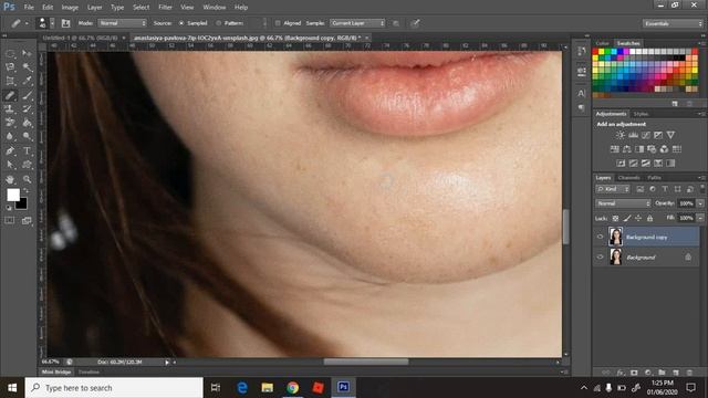 Photoshop Patch Tool and Healing Brush | Removing Spots in Image смотреть онлайн