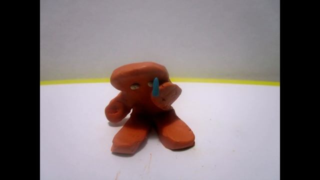 Лепим пряничного человечка из пластилина, Stop motion смотреть онлайн