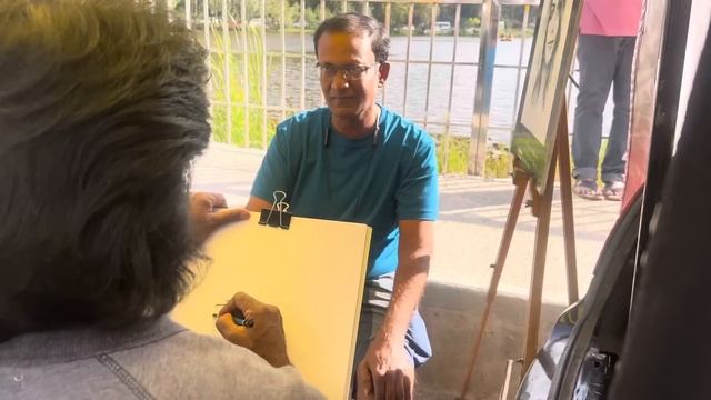 Street artist live portrait sketch 67 смотреть онлайн