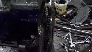 Запуск двигателя Ваз-2109 после сборки (на столе).