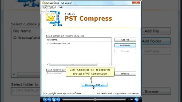 How to Reduce Outlook PST File Size by PST Compress Tool Quickly смотреть онлайн