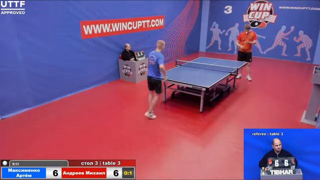 Максименко Артём 0-3 Андреев Михаил     Турнир Восток 5 WINCUP 04.04.21 Прямая Трансляция Зал 3