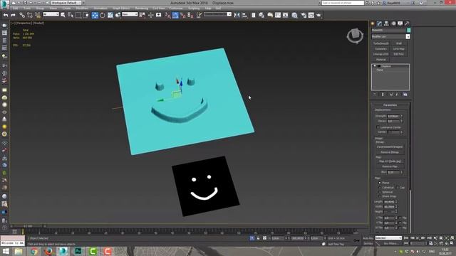 3DS MAX Модификаторы Displace смотреть онлайн