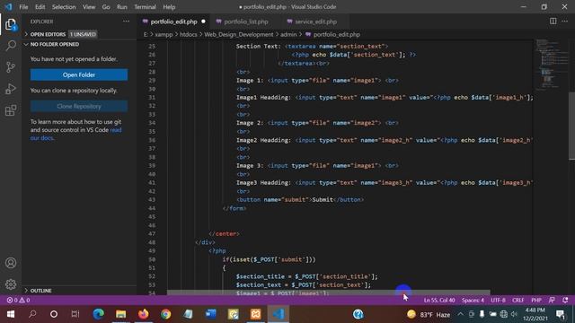 #PHP #Full #Course In Bangla For Beginners | Part 29 | Portfolio Edit смотреть онлайн