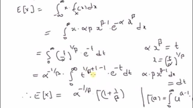 Weibull random variable: mean & variance смотреть онлайн