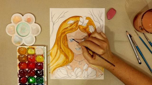 ДЕВУШКА ВЕСНА. РИСУНОК. смотреть онлайн