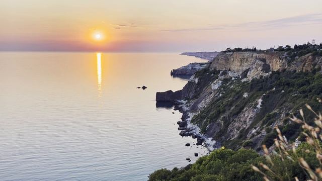 Sound for sleep. Cicadas at sunset. ASMR Nature of Crimea. Закат мыс Фиолент, Крым смотреть онлайн