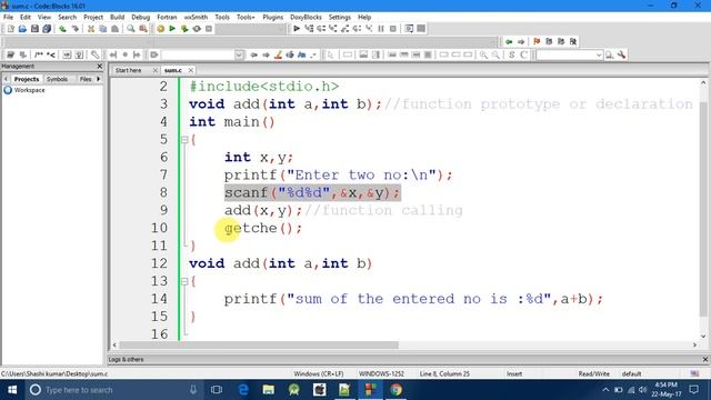What is the difference between Parameters and Arguments in C language in hindi by programming desir смотреть онлайн