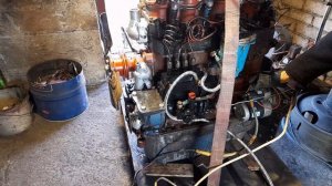 Первый запуск двигателя Д-240 после ремонта в гараже.