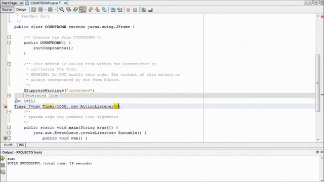 HOW TO MAKE A COUNTDOWN IN JAVA NETBEANS. смотреть онлайн