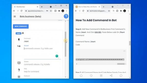 How To Make Url shortener Bot In Telegram with Bots.Business | How to Make Bitly URL shortener bot