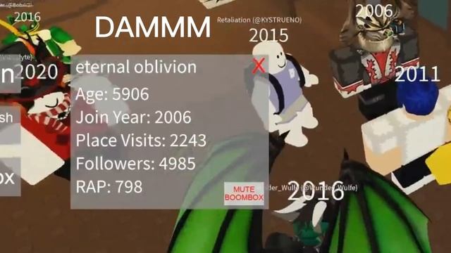 I just met a rare roblox user "Eternal Oblivion" In Flex Your Account Age (Roblox) смотреть онлайн