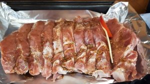 Мясо гармошка. Свинина в фольге, запеченная в духовке. [Pork in the oven]