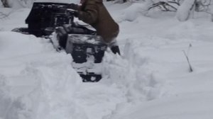 Там где едет Ураган не каждый мототолкач проедет.